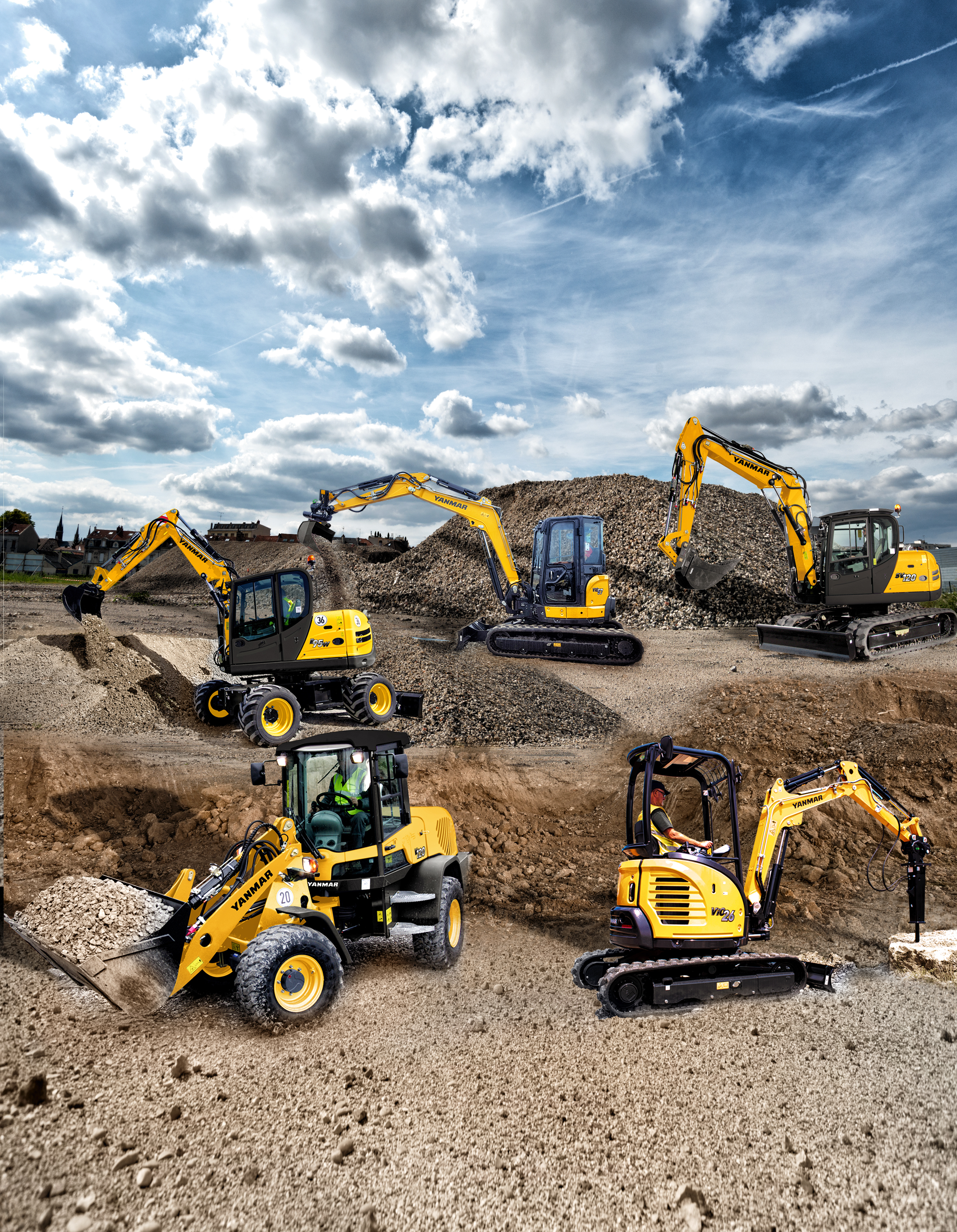 Compact excavator range by Yanmar